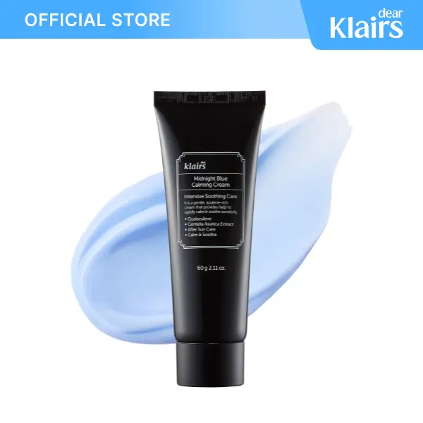 [DearKlairs] EGF Calming Cream (30g, 60g) - Korean Vegan Sensitive Skin Skincare, Silky Lightweight Cream Texture, Clinically Proven 5.9°C Guaiazulene Calm, Ceramide Spot Moisturizer, Non-Greasy Post-Treatment Redness Fade Care, 60 G