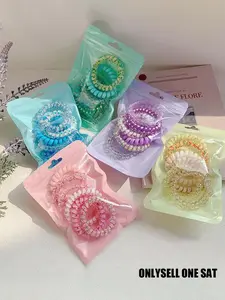 Cute Lovely Telephone Hair Ties, Minimalist Headwear Suitable for Thick Hair, Fashion Hair Accessories for Party, Daily Clothing Decor,mothers day gift ,mothers day gift ideas, Scrunchies, Elastic Hair Ties