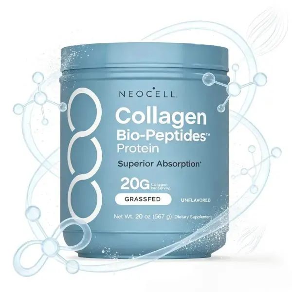 NeoCell Superior Absorption Collagen Bio-Peptides Grass Fed Unflavored Collagen Protein Powder 567g Daily Dietary Supplement