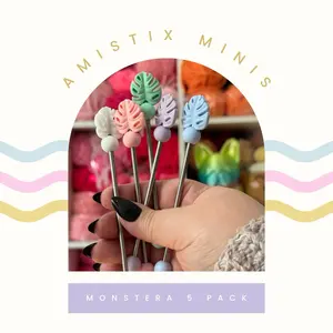 AmiStix Minis Monstera 5 Pack for Sewing Amigurumi - Hold Pieces Together
