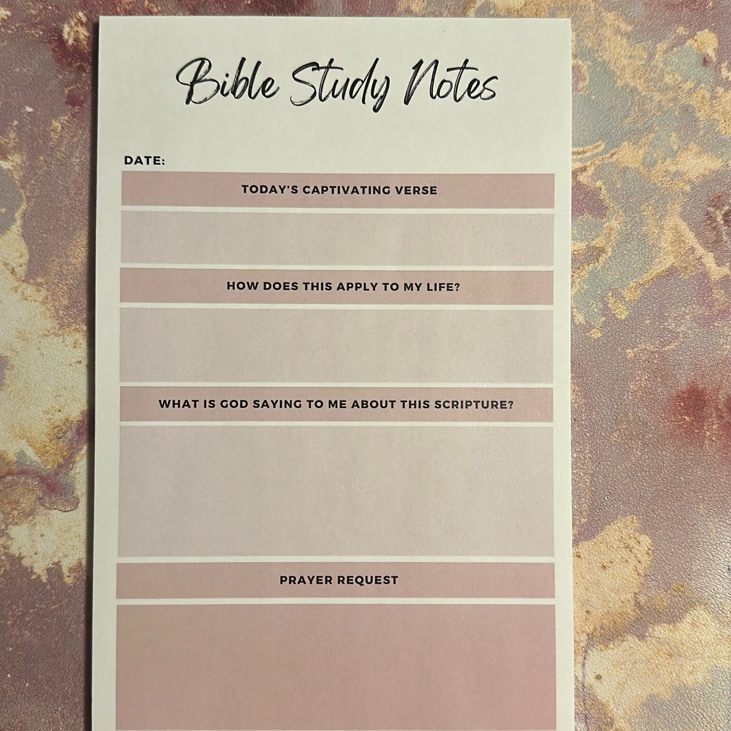 Tear Away Bible Study Notepad - 50 Sheets per Pad