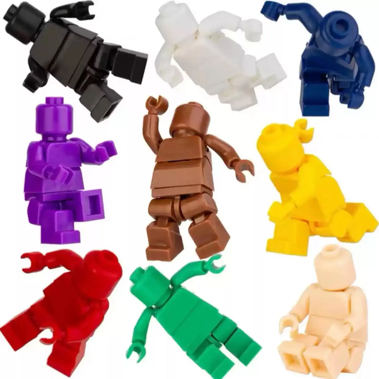 A figurine model ornament with a size of 1.77 inches, movable joints, and multiple colors to choose from.