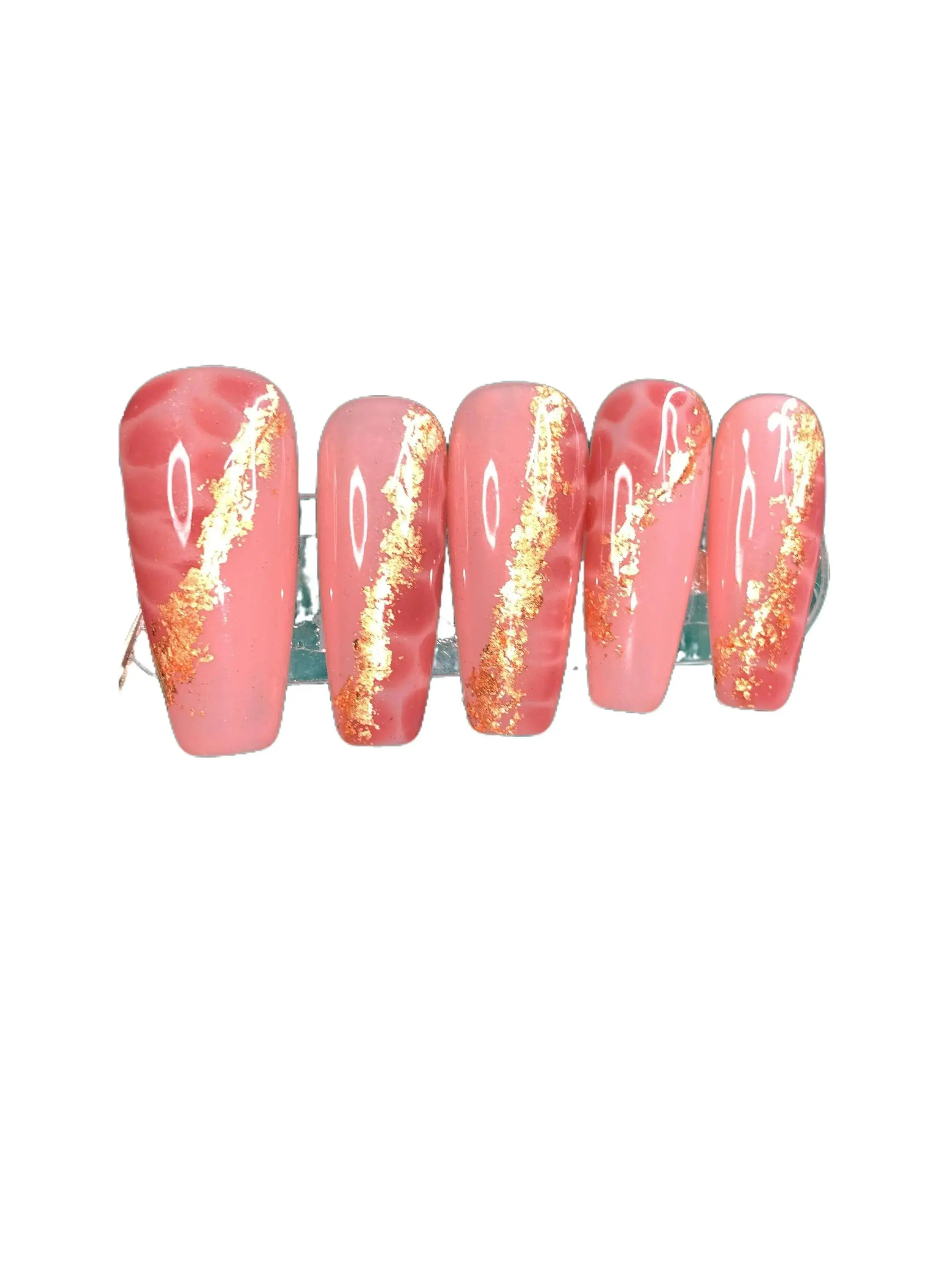 Rosé Croc Press Ons