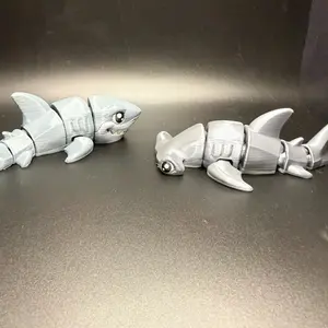Sharks- Great White & Hammerhead 3D printed