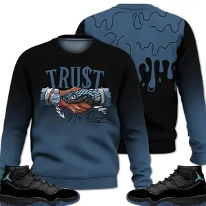 11 Gamma Sweatshirt, Retro Gamma 11s Outfits Shirt, Snake Trust No One Outfits Streetwear Unisex Sneaker Matching Shirts