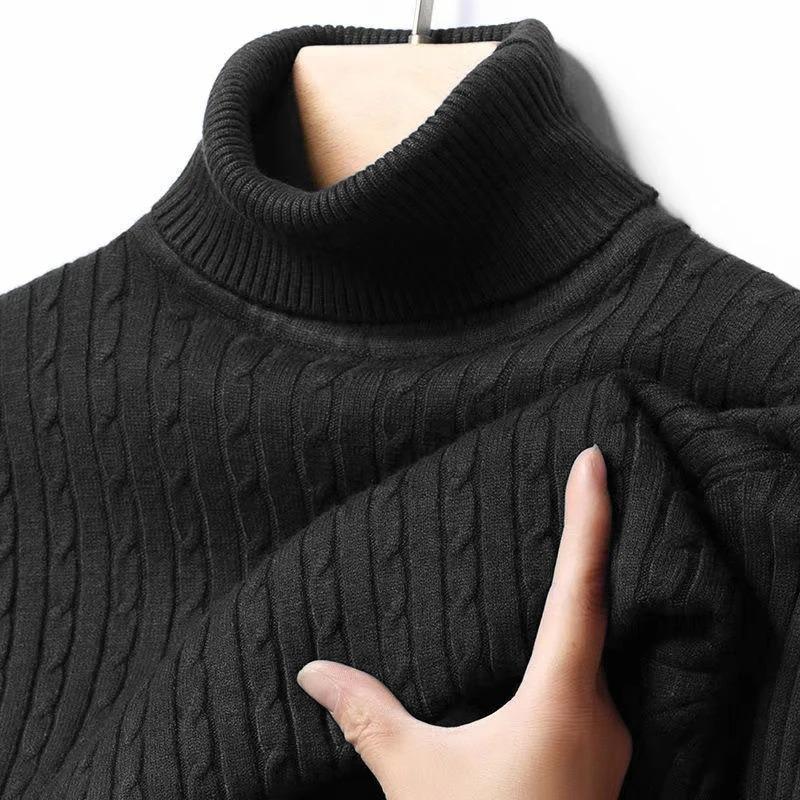 Men's Turtleneck Sweatshirts - Stylish Cozy Fit for Autumn Winter Season with Turtleneck Design for Added Warmth and Comfort Ideal for Casual Outings