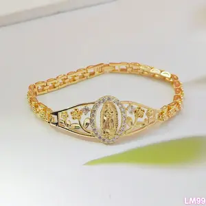 14K Gold Plated Bracelet 2026 Elegant Design with Intricate Details Hypoallergenic Unisex Costume Jewelry Daily Wear Fashion Accessory Gift for Women outdoorfun Breathable Ankle Support Brace