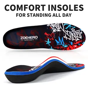 Heavy-Duty Plantar Fasciitis Insoles for Men & Women,Sturdy Arch Support Inserts for Flat Feet,Designed for Work Boots & Various Footwear,Easy to Clean,Perfect for Standing All-Day,Daily Wear,Work,Sports & Gifting Shoe Foam