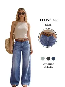 Snatched High Waist Wide Leg  Vacation Outfit#thigh crease jeans# carrot fit jeans#high water jeans