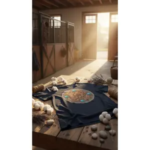 Tooled Leather Medallion Organic T-Shirt | Cowboy Renaissance
