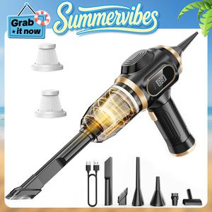 【fathersdaygift】Belibuy Handheld Cordless Car Vacuum Cleaner: 9000Pa powerful suction, 6-in-1 portable vacuum cleaner with a smart display, ideal for cars, homes, offices and pet care. A portable cordless cleaner. The perfect gift for your loved ones.