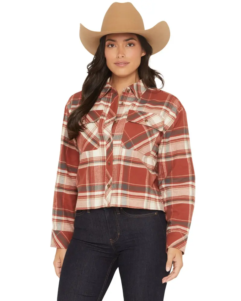 cropped checkered shirt - TikTok Shop