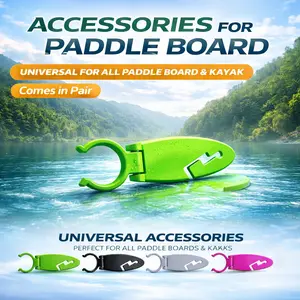 Paddle Board Fasten Clip - 2pc Fix Clamps for Kayak Paddleboards, Stable Fixed Paddles for Inflatable Boats, Available in Multiple Colors, Easy Installation for Water Sports