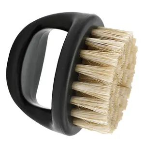 Men's Essential Boar Bristles Beard Grooming Brush for Neat Mustache Look