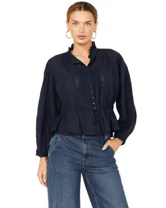 Free People Women's Best Of Me Long Sleeve Button-Down Blouse - Ob2017796