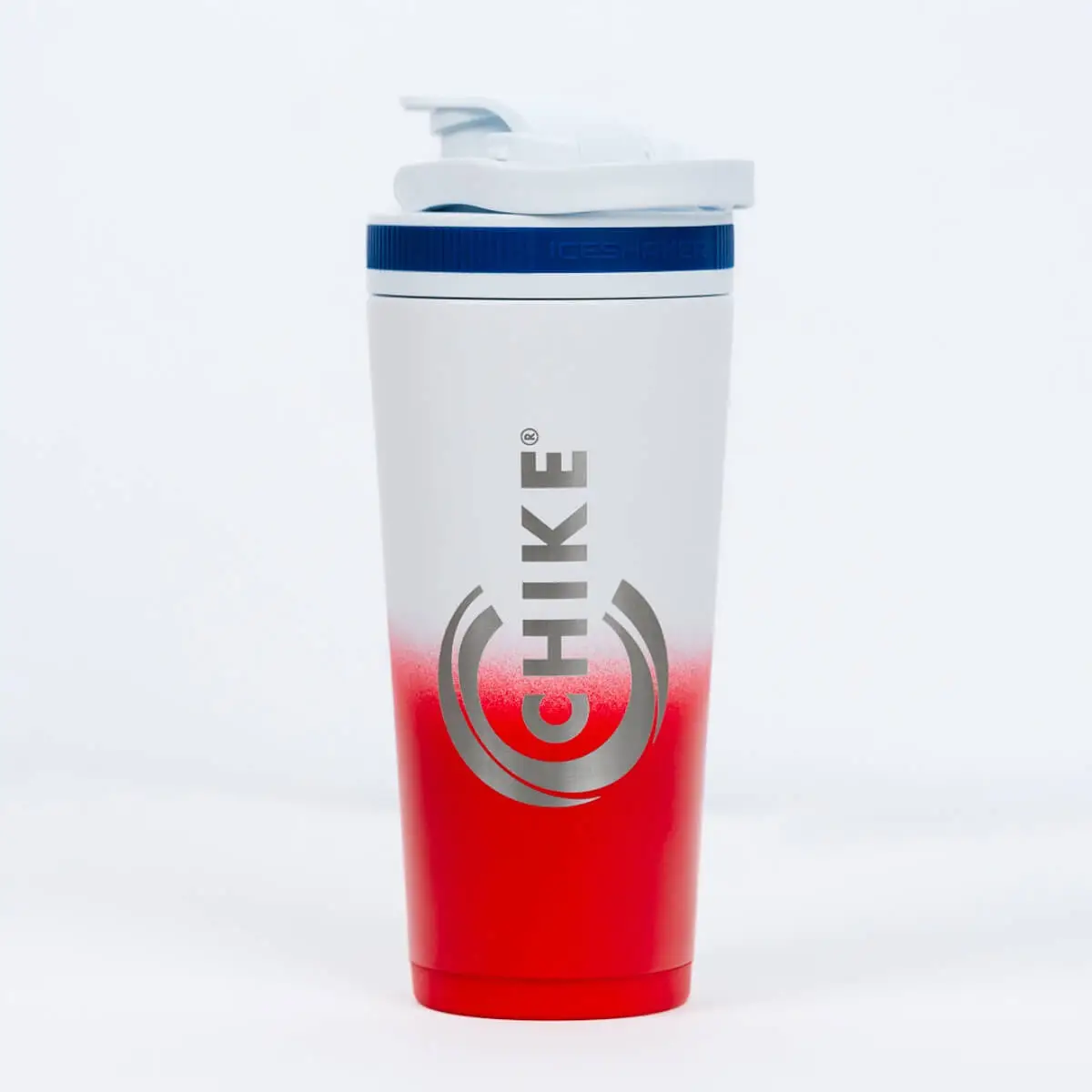 RED, WHITE, BLUE Chike Ice Shaker Stainless Steel Shaker Bottle (Skio)