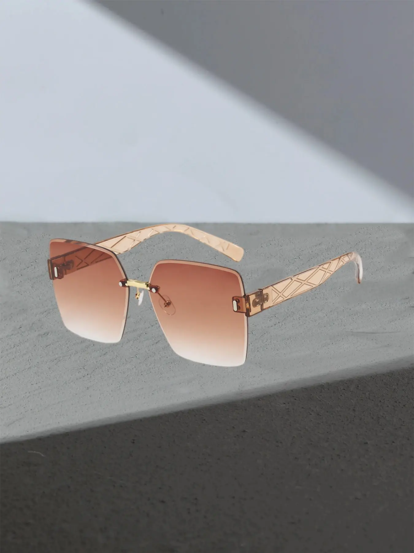 Unisex Retro Classic Frame Tinted Lens Sunglasses, Ideal for Beach Vacations, Versatile Accessory for Women & Men, Fashionable Sunglasses, Perfect for Summer, Trendy Casual Sunglasses