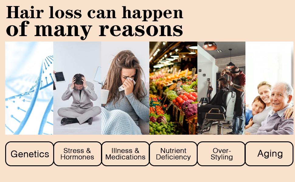 Natural Hair Building Fibers Set for Men and Women Hair Thickening Powder Adds Volume Root Cover Up Root Touch Up (Dark Brown)