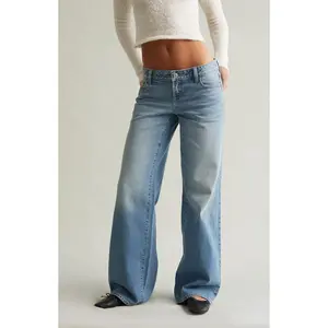 Pacsun Women's Ultimate Low Rise Baggy Jeans Light Blue