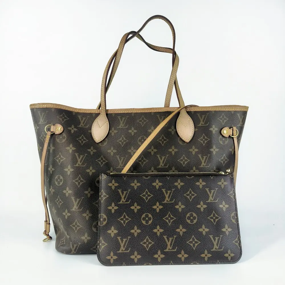 Pre-owned Louis Vuitton Neverfull MM Monogram Canvas Tote Bag【773】