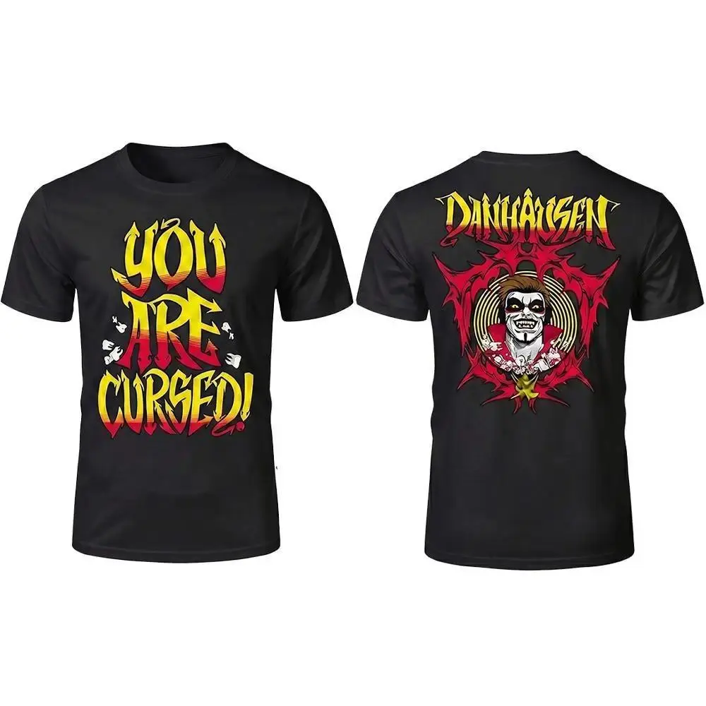 2026 New Danhausen You Are Cursed T-shirt Summer Breathable Quick Drying Wrestler Tee Men's Women's Outdoor Sports Crew Neck Top