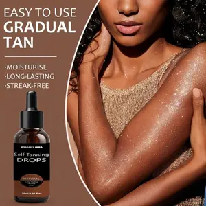 Natural Bronzing Drops, Instant Copper Tone, Moisturizing Formula, Gentle & Non-Irritating, Waterproof, Sun-Kissed Glow