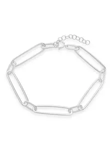 Sterling Silver Polished Large Link Bracelet