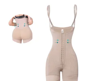 Faja estraple short media pierna cintura reducida / Estraple short mid-leg girdle reduced waist
