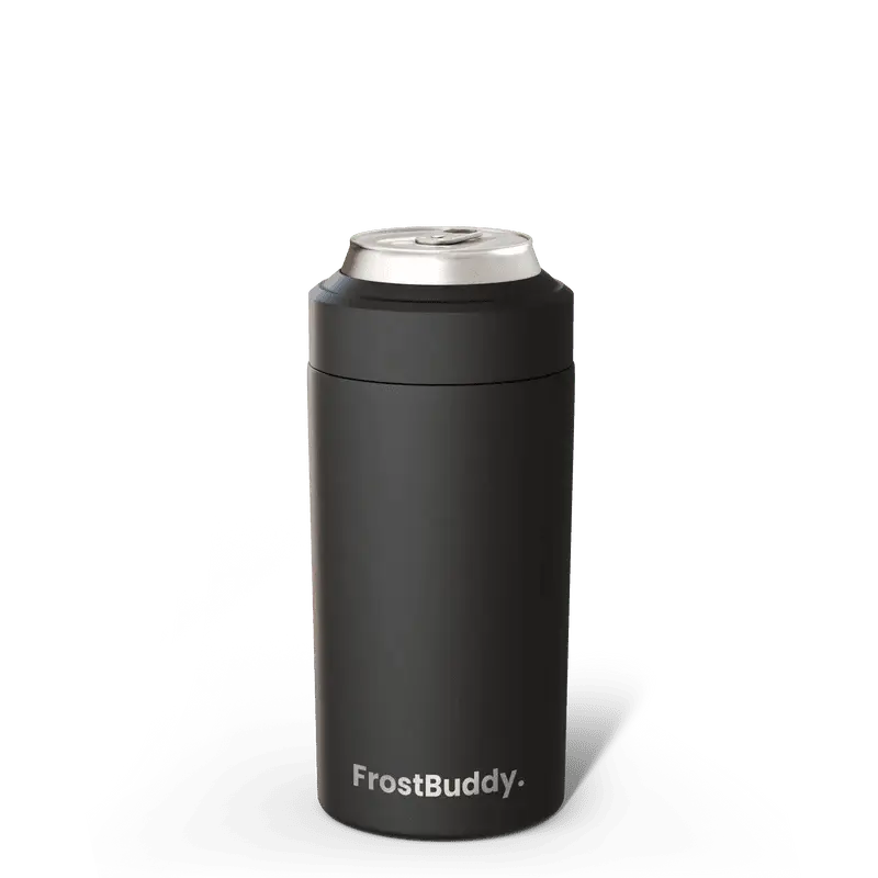 Frost Buddy Stainless Steel Universal Can Cooler - Variable Size Cold Solution Water Bottle & Tumbler Accessory, Portable On-the-Go Companion for Road Trips