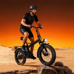 20-inch adult double-seat folding electric bicycle, equipped with a 700W high-speed motor, with a maximum speed of 20 miles per hour.