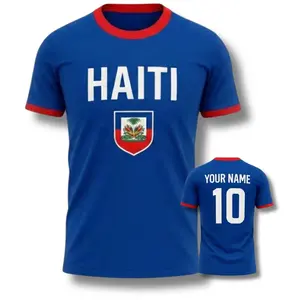 [Wear] Personalized Haiti Soccer Team Jersey, Made In USA, Custom Name Football Jersey, Haiti Fan Sportswear Shirt, Soccer Lover Game Day Jersey, Football Streetwear Jersey, Soccer Merch Gift.