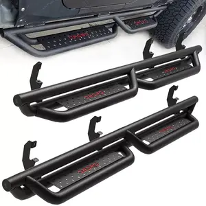 YITAMOTOR 6'' Running Boards Compatible with 2019-2025 Chevy Silverado/GMC Sierra 1500 Crew Cab, 2020-2025 2500HD 3500HD(Excl. 2019 1500 LD/Limited), Drop Side Step, Black Powder Coated All-Steel Nerf Bar,nerf bars