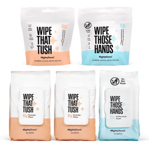 Wipe That' Starter Pack - Wipe Those Hands & Wipe That Tush - Various Sizes for At-Home & On-The-Go