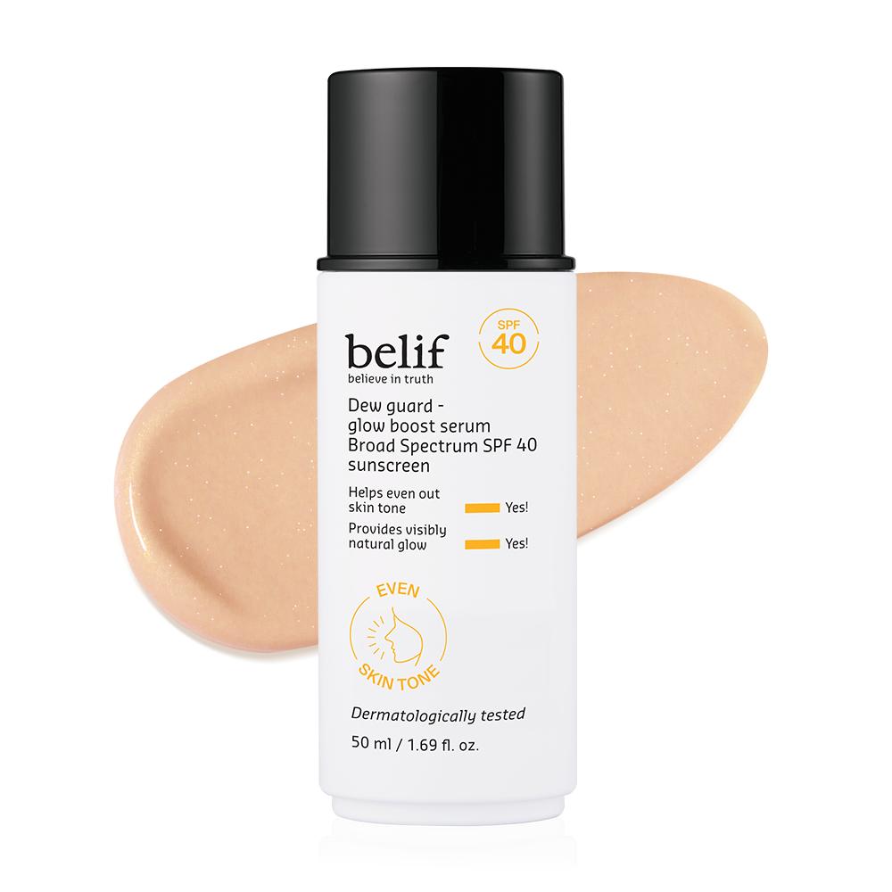 belif Dew Guard Vitamin C Glow Tint SPF 40 - Niacinamide, Hyaluronic Acid, Glow Booster + Serum + UVA/UVB Protection, Korean Tinted Moisturizer, 1.69 fl. oz