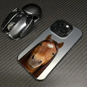 Hilarious Horse With Long Hair Print Phone Case Durable Hard Acrylic Back Case With An Anti-Yellowing Coating, Made From High-Quality Designed For Reliable Drop Protection For Your Phone For iPhone 17.16.15.14.13.12.11.X.XS.XSMAX.XR.8.7