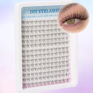 Cluster False Eyelashes, 9-12mm, 168 Mixed Clusters, DIY Lash Extension, Easy to Use, Natural Look, Perfect for Daily Wear, Parties, Travel