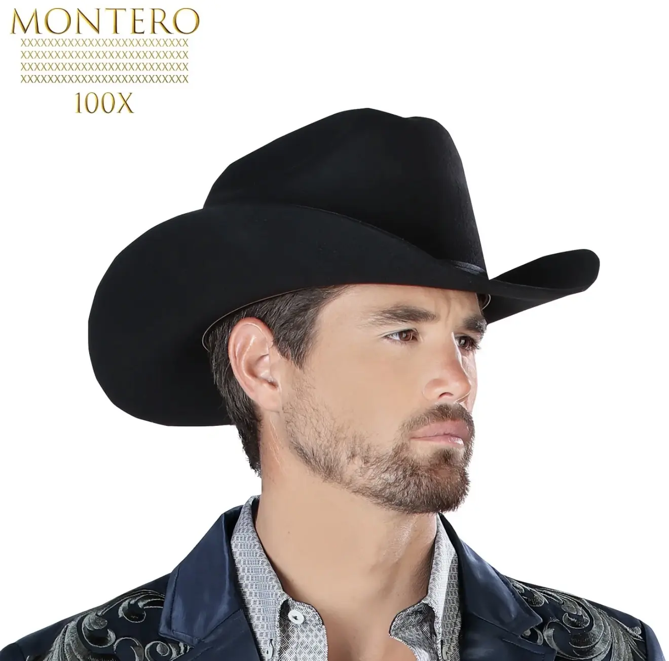 MONTERO Texana Horma Texas100X Classic Cowboy Hat for Western Enthusiasts, Comfortable, Durable Design