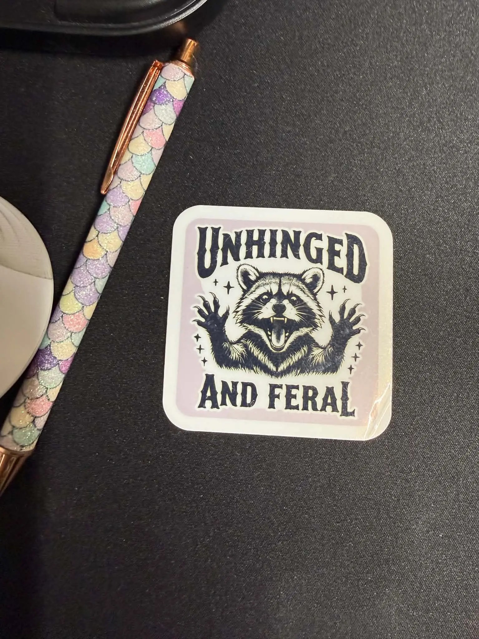 Unhinged & Feral Sticker