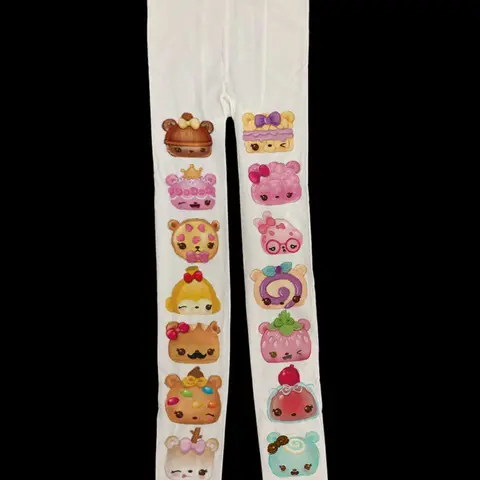 Women's Y2K Style Graffiti Letter Print Socks, Slim Fit Long Stockings for Cosplay & Daily Wear, Kawaii 2000s Emo Fashion, Vintage Style Socks