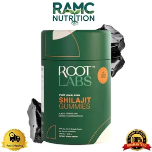 ROOT LABS 4000 mg Pure Himalayan Shilajit Gummies, KSM-66 Ashwagandh I 60 Gummy ROOT LABS 4000 mg Pure Himalayan Shilajit Gummies, KSM-66 Ashwagandh I 60 Gummy