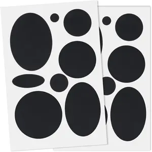 16 count Puffer Down Jacket Repair Patches,  Stick  Patches for Hole, Pre-Cut Self Adhesive Nylon Fabric Repair Sticker Tape for Jacket Coat Tents- Black
