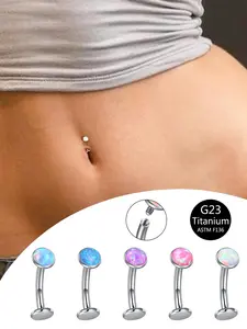 Titanium Belly Button Ring, Cute Belly Piercing Jewelry, Body Piercing Jewelry for Women & Men, Fashion Jewelry for Party, Daily Clothing Decor, Trendy All-match & Exquisite Jewelry for Birthday Gift