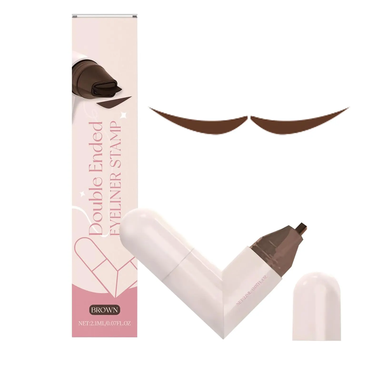 Eye End stamp- Makeup Winged Eye Stamp, Quick‑Dry Waterproof Tool | Precise Beginner Friendly Cosmetics Device with Smudge Proof Ink, Daily Flick Liner for Beginners, Professionals