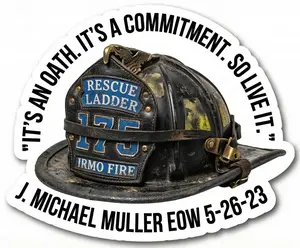 Michasel Muller EOW Version 2 Helmet Window or Helmet Decal TT