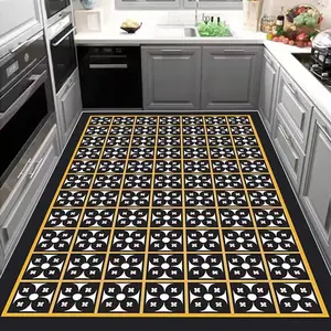 Kitchen Floor Mat, Non-slip Kitchen Rug, Waterproof Washable Floor Mat, Durable and Stylish Home Decor, Easy to Clean