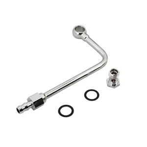 3/8" Inlet Single Feed Chrome Fuel Line For Performer Series and Thunder