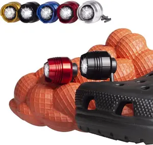 2PCS LED Headlights for Croc Shoe Footwear Decor