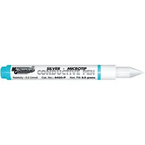 MG Chemicals Silver Conductive Pen, 0.3 oz (8.5 grams) Microtip Pen
