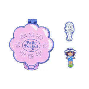 Polly Pocket Garden Party Compact HInge Pin with Magnetic Polly Flower Brooch Limited Edition Exclusive San Diego Comic Con 2025 Collectible Item
