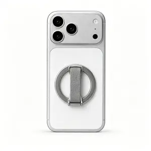 Deals For You Days MagSafe Phone Ring Holder, Foldable Metal Ring Hand Grip Strap, 2 in 1 Portable Desktop Stand Holder for iPhone Series, Anti-slip Handheld Phone Support for Daily Use Commute Office
